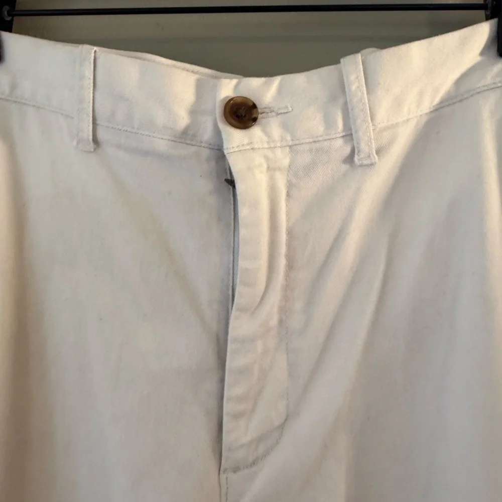 J. Crew White Chinos Straight Leg